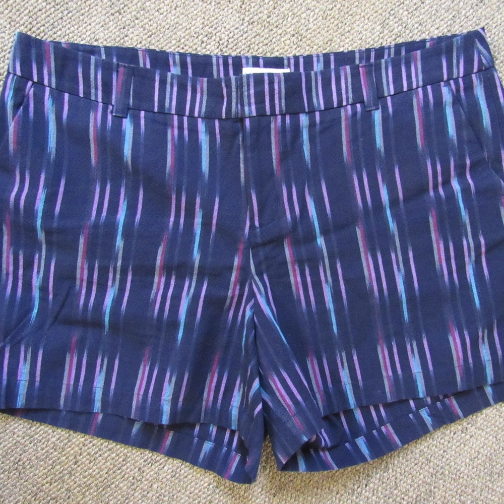 Merona Navy Multi Brush Stroke Shorts Size…